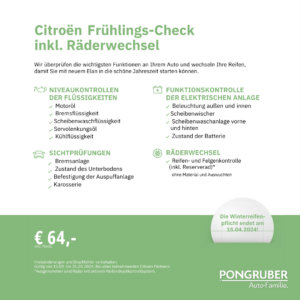 Frühlingscheck für deinen Opel bei der Pongruber Auto-Familie