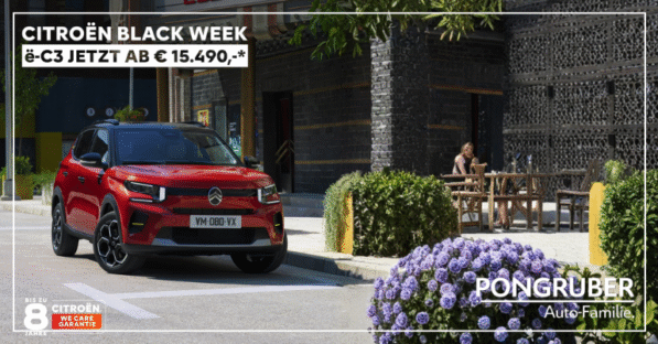 Citroen Black Week - jetzt bei Pongruber in Elixhausen bei Salzburg