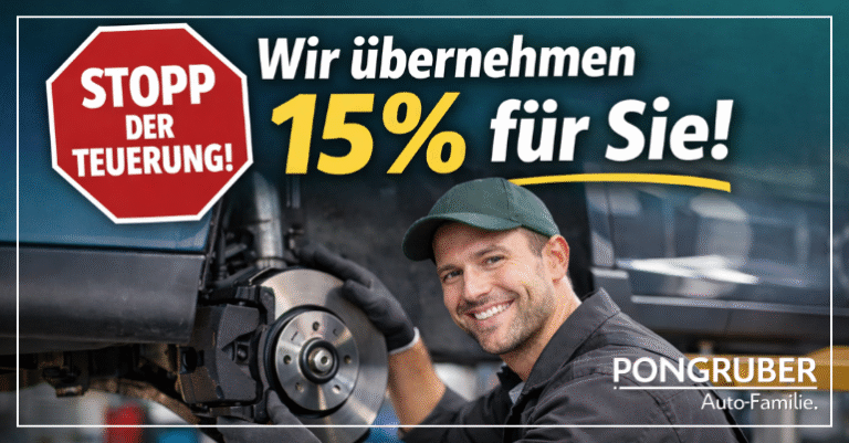 Stopp der Teuerung – Wir übernehmen 15 % für Sie! Pongruber Elixhausen Citroen und Opel in Salzburg