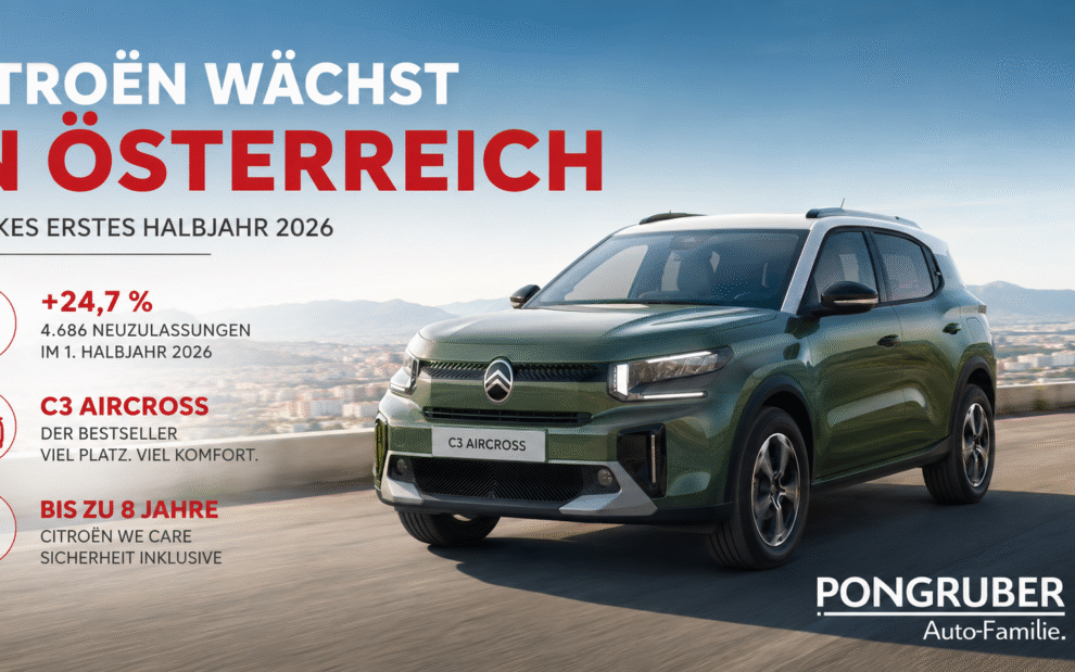 Citroen wächst in Österreich - Pongruber Auto-Familie in Elixhausen bei Salzburg