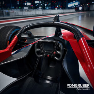 citroen-racing-formula-e-cockpit-pongruber-1x1 Cockpit mit Lenkrad und Carbon-Halo eines elektrischen Formel-E-Rennwagens