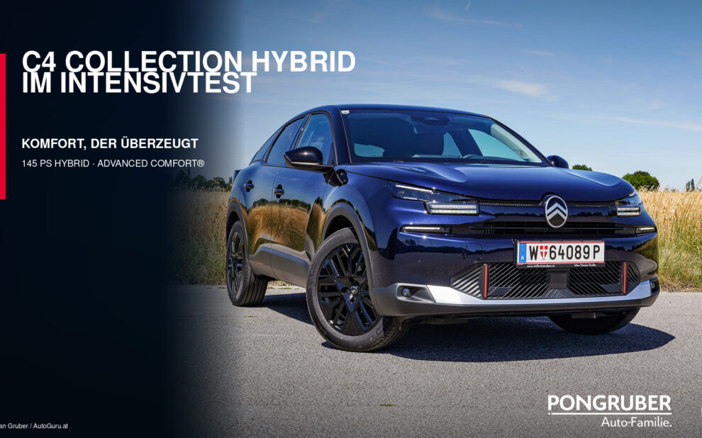 Der Citroën C4 Collection Hybrid überzeugt im AutoGuru-Intensivtest mit Komfort, Platz und einfacher Bedienung.